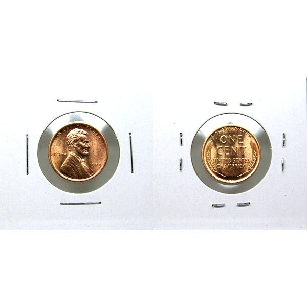 1909 VDB Lincoln Wheat Cent - Red Gem BU (1 of 1)