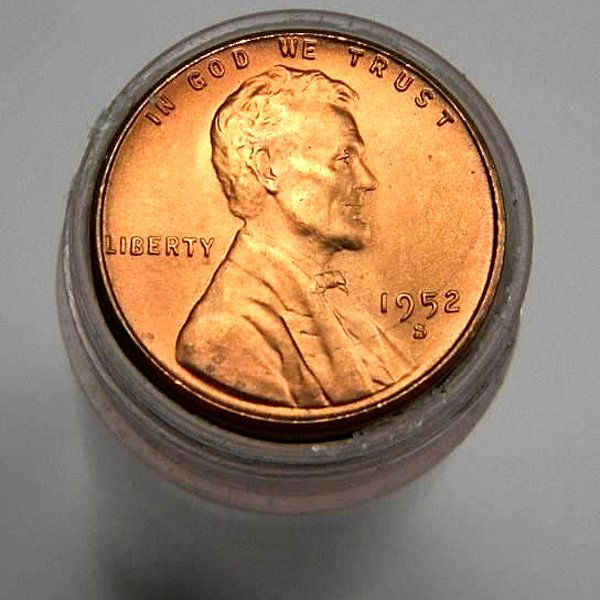 1952 S Lincoln Wheat Penny Roll - BU: 1952 S Lincoln Wheat Penny Roll - BU - Clad Cooper - Brilliant Uncirculated - Photos of products are a representation of the item you will receive and may or may not be the actual item you will receiv