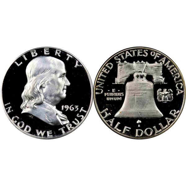 1963 Proof Franklin Half Dollar (1 of 1)