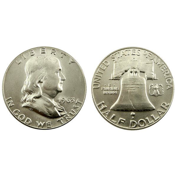 1963 D Franklin Half Dollar - BU (1 of 1)
