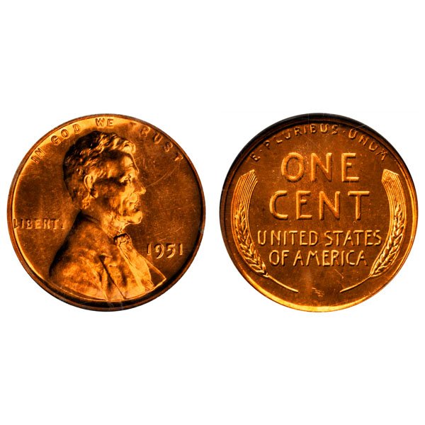 1951 Proof Lincoln Wheat Cent - Unc (1 of 1)