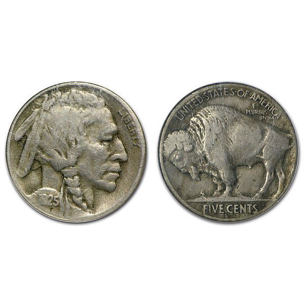 1925 S Buffalo Nickel - VF - 3/4 Horn (1 of 1)