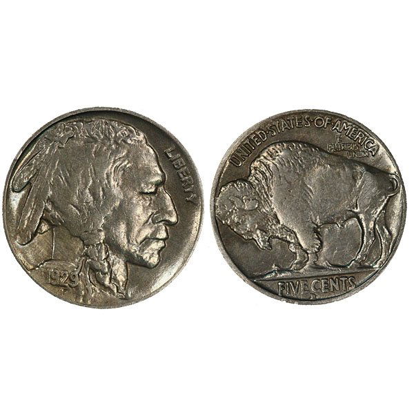 1929 D Buffalo Nickel - AU (1 of 1)