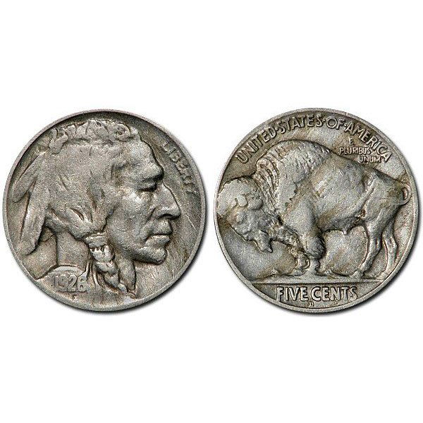 1926 D Buffalo Nickel - VF - 3/4 Horn (1 of 1)