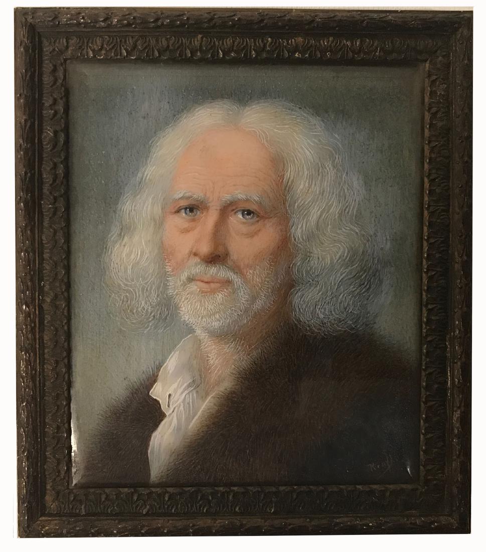 Antique Miniature Portrait of Ein Alter Mann (an old (1 of 3)