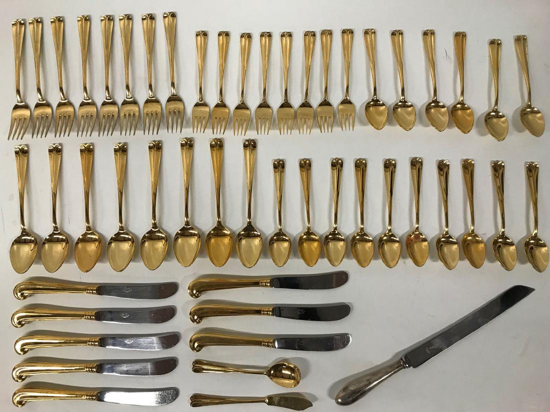 Cosmos Gold plated and Stainless Flatware, Japan (1 of 8)
