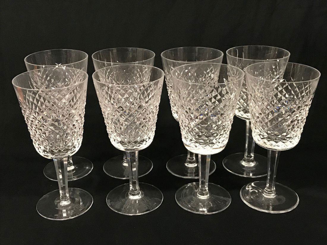 Waterford Crystal Wine Glasses, Set of 8