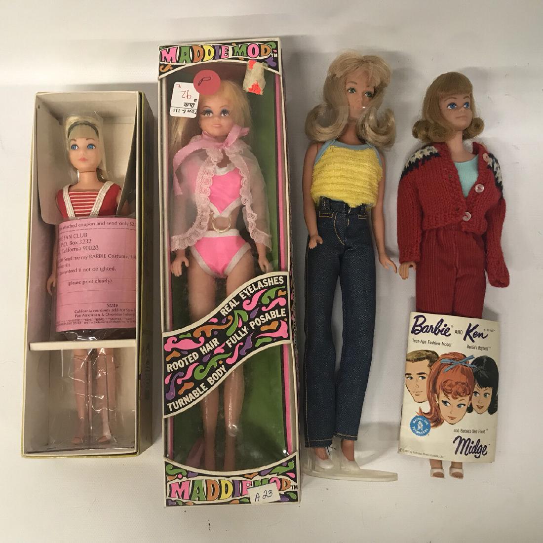 Set of 4 Vintage Barbie Dolls, Midge, Maddie and (1 of 17)