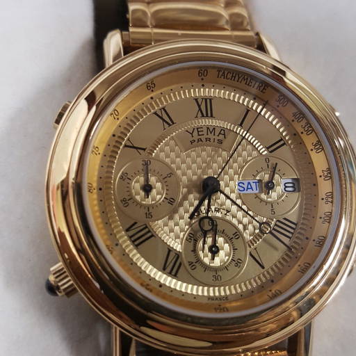 Yema Paris Gold Plated Wristwatch