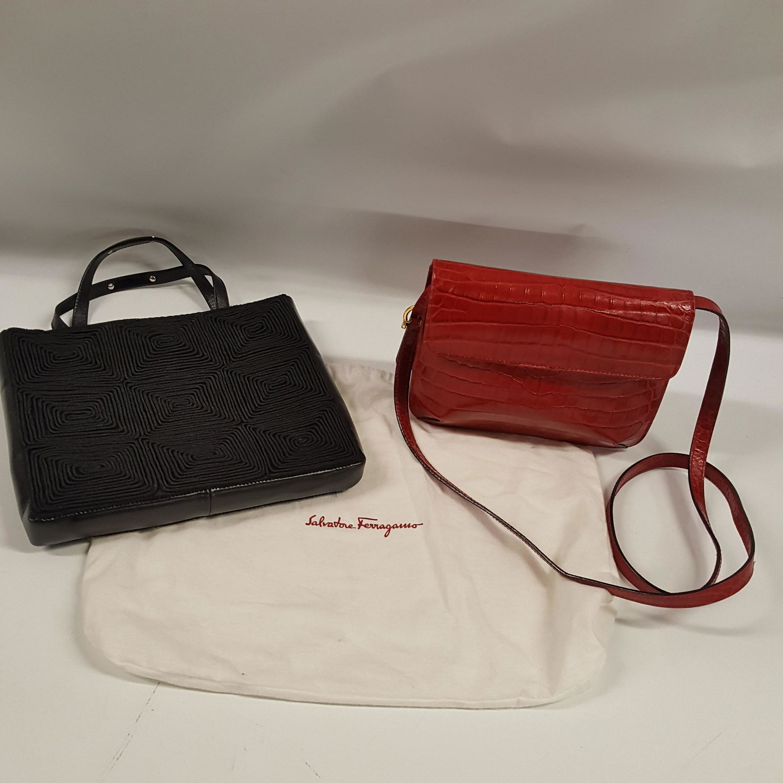 Two SALVATORE FERRAGAMO Purse Handbags (1 of 5)