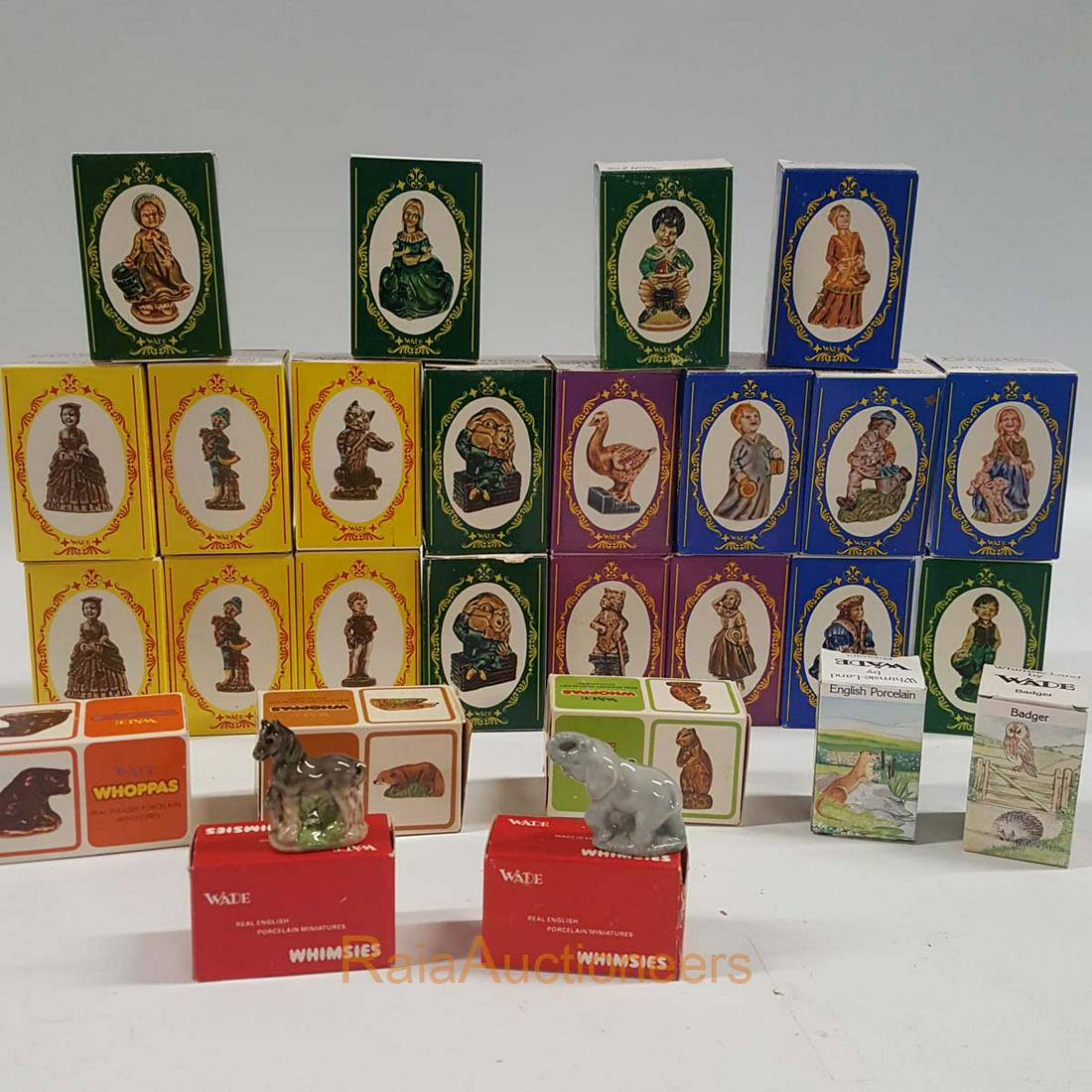 Impressive collection WADE figurines with boxes: Impressive collection WADE figurines with boxes, Nursery Favourites, Whimsie-Land