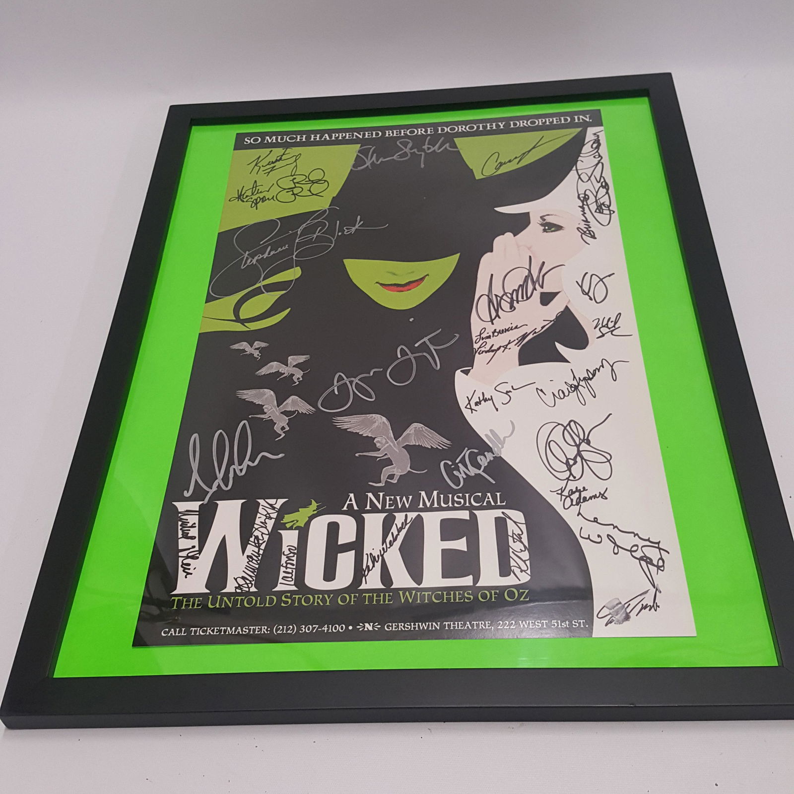 Cast Signed WICKED  Broadway Poster, Stephanie Blick (1 of 6)
