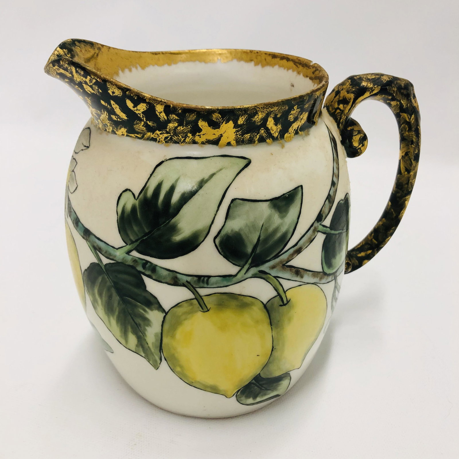 Limoges lemon decorated Pitcher: Limoges lemon decorated Pitcher