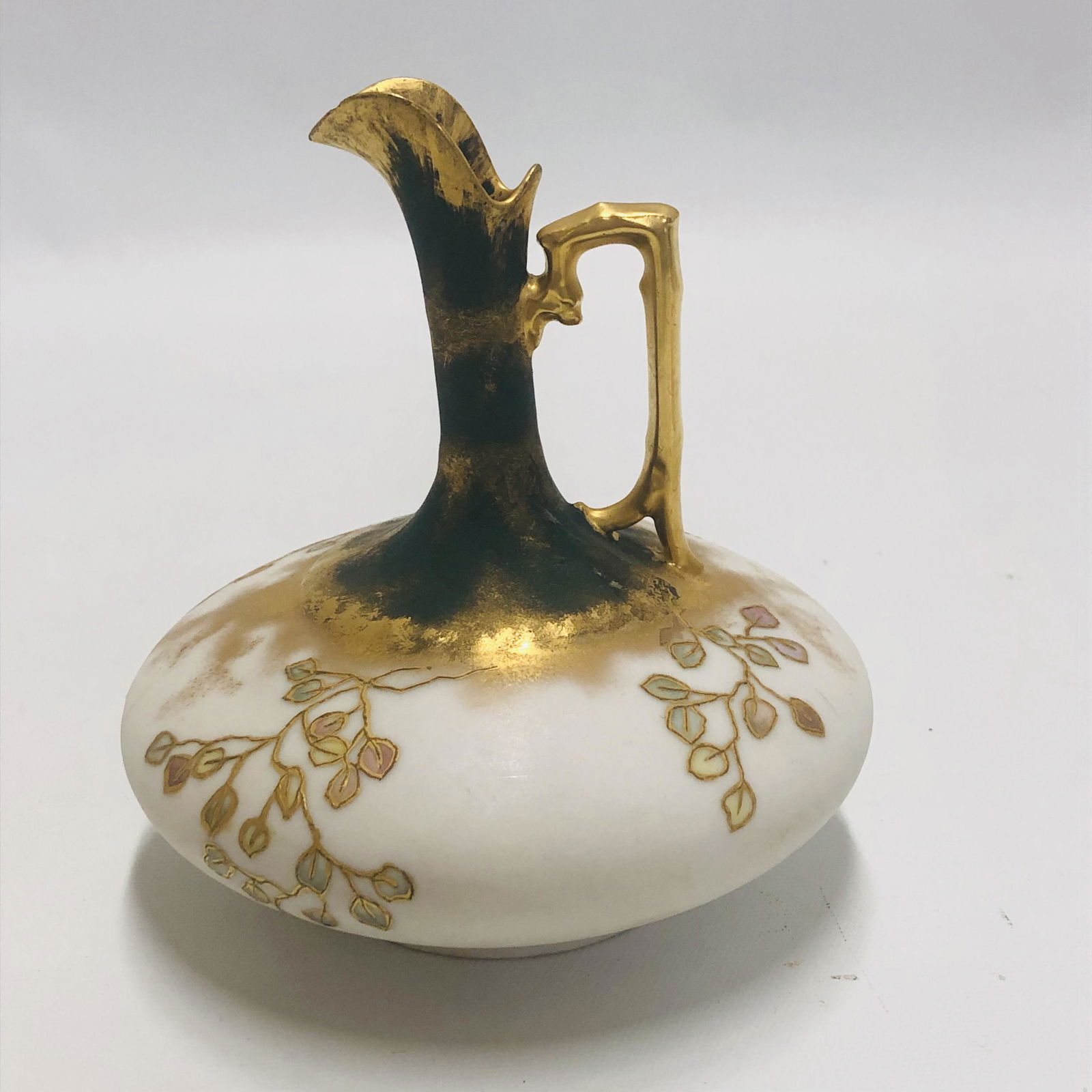 Klingenberg Limoges pitcher, Artist signed S.S.Hall (1 of 6)