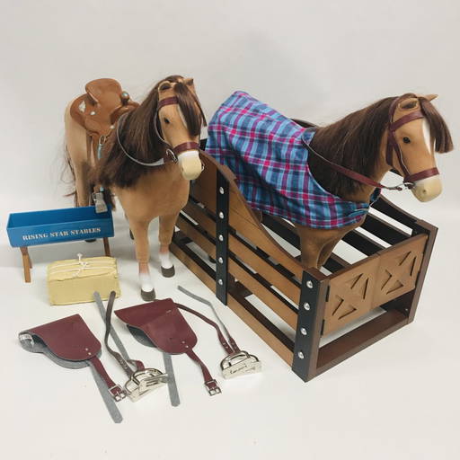 American Girl Doll Horses, Stable And Supplies