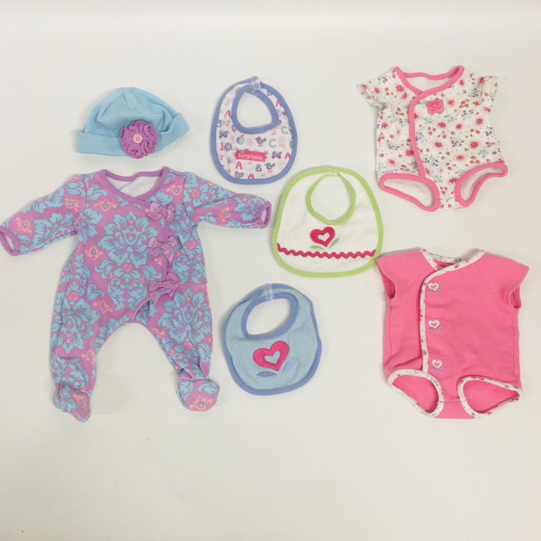 American Girl Bitty Baby Doll clothes and bibs: American Girl Bitty Baby Doll clothes and bibs