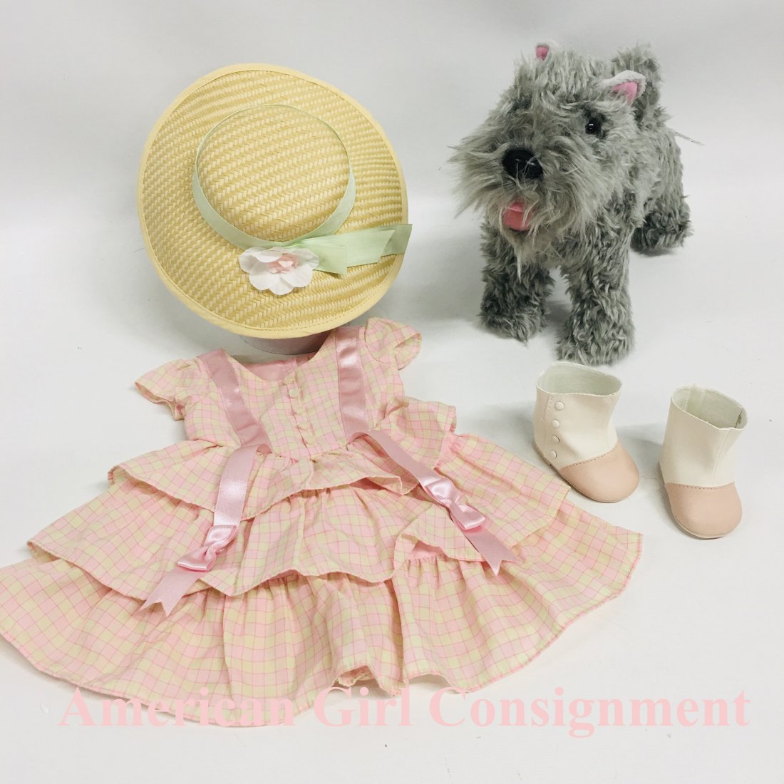 Summer Outfit and Argos American Girl Doll Marie Grace: Summer Outfit and Pet dog Argos for American Girl Doll Marie Grace