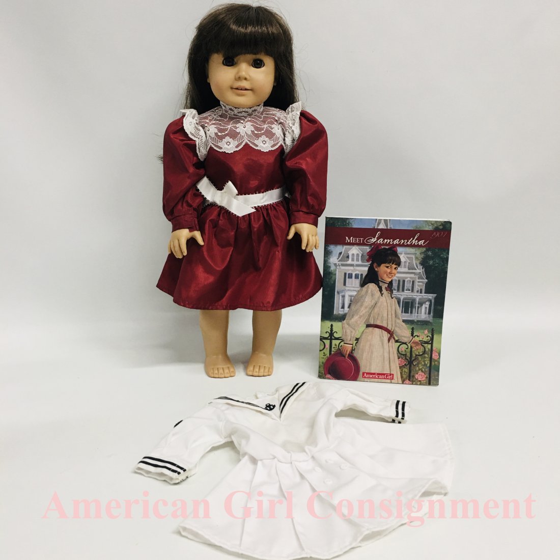 Pleasant Co Samantha Christmas Dress American Girl doll (1 of 7)