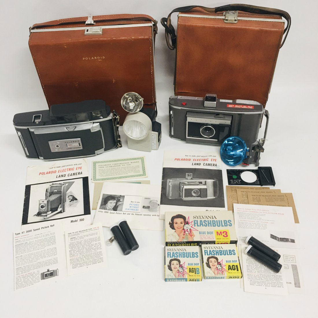 Polaroid Electric Eye Land Cameras with case and extras (1 of 7)