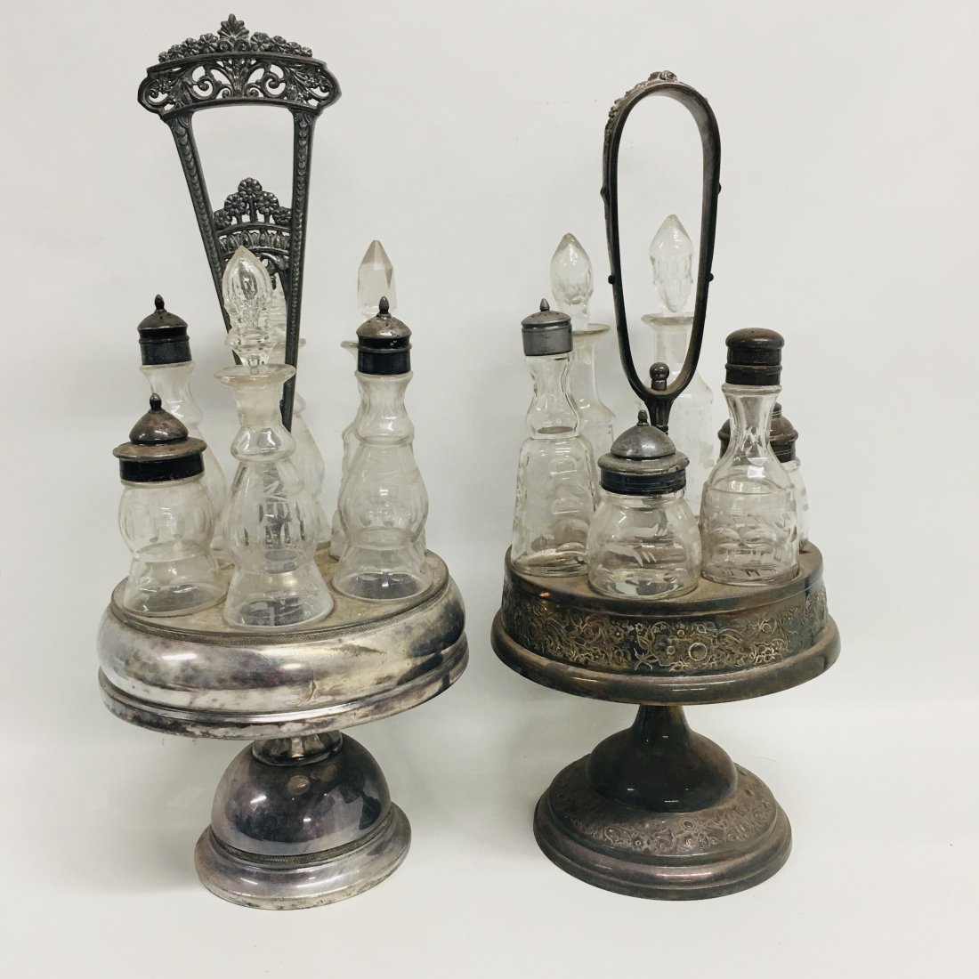Antique Silverplate Victorian Caster and Cruet Sets (1 of 5)