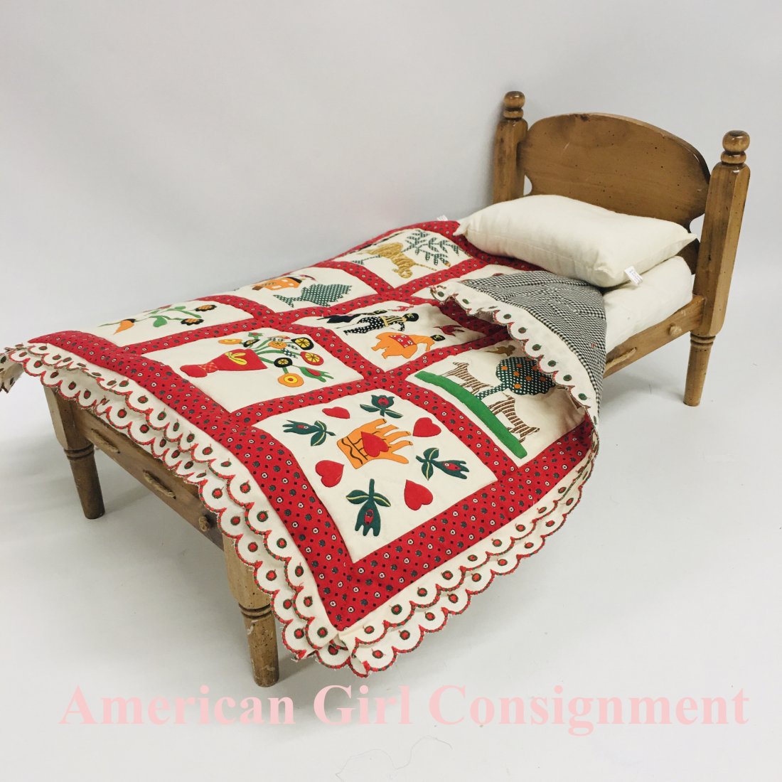 Pleasant Company Addy Doll Bed with Bedding (1 of 4)