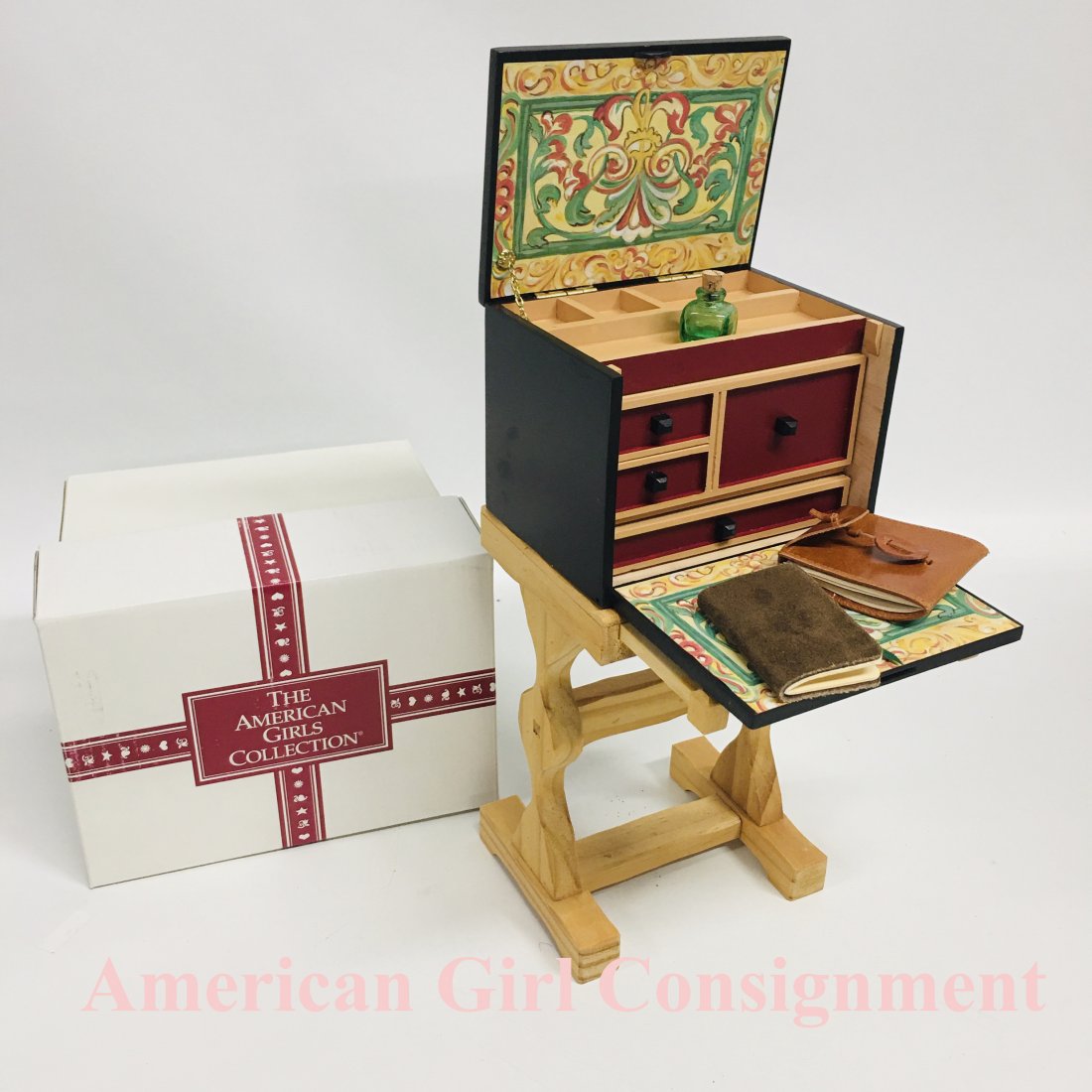 American Girl Doll Josefina Writing Desk and Stand Box: American Girl Doll Josefina Writing Desk and Stand with original Box