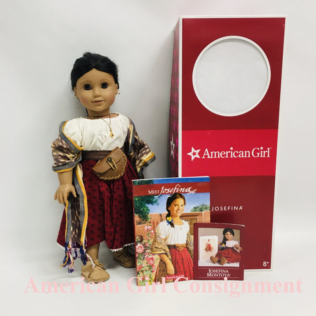 American Girl Doll Josefina with Box, Purse and Shawl (1 of 8)