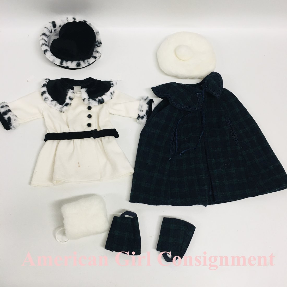 American Girl Doll Samantha Fancy Coat and Plaid Cape (1 of 4)