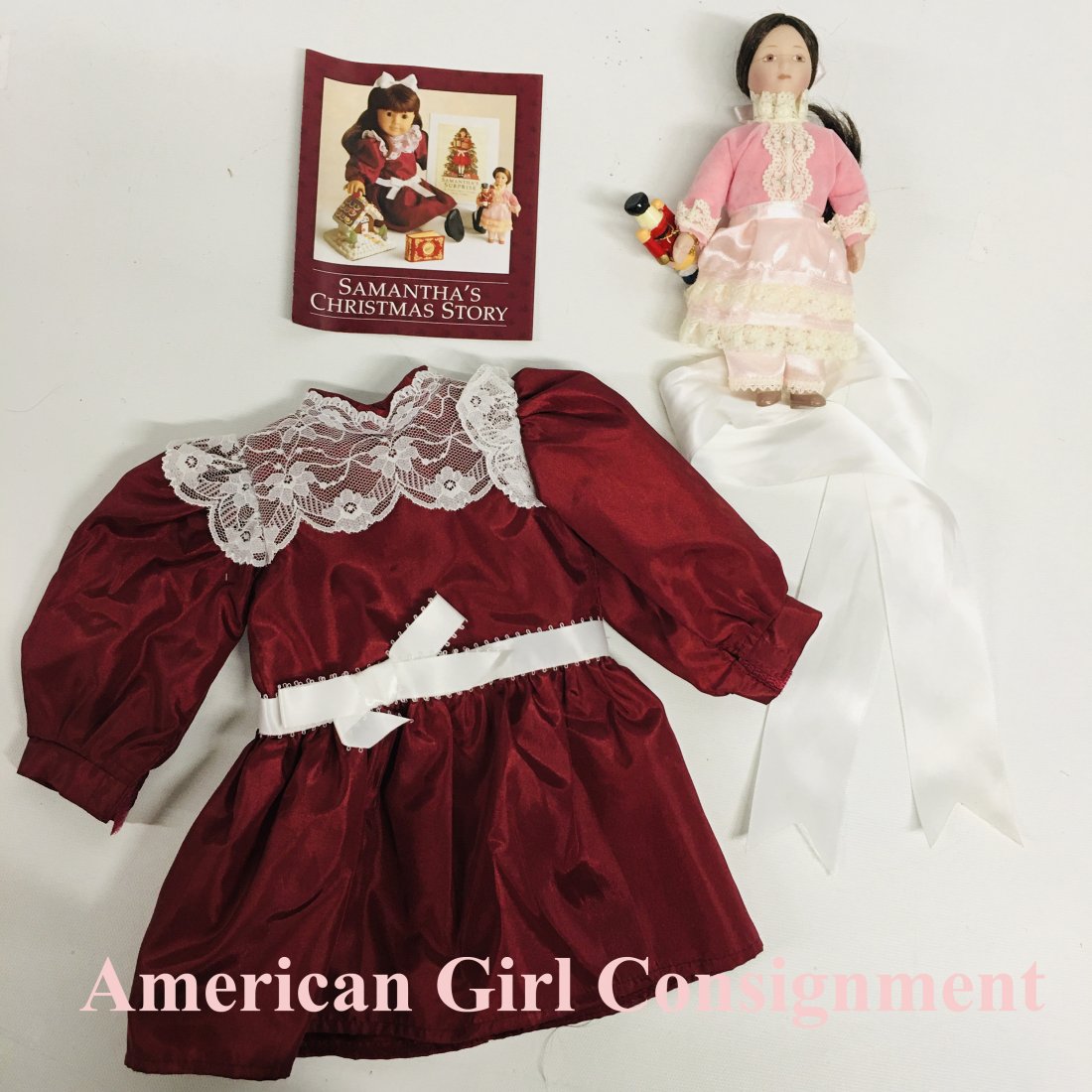 Pleasant Company Samantha Cranberry Party Dress Doll (1 of 7)