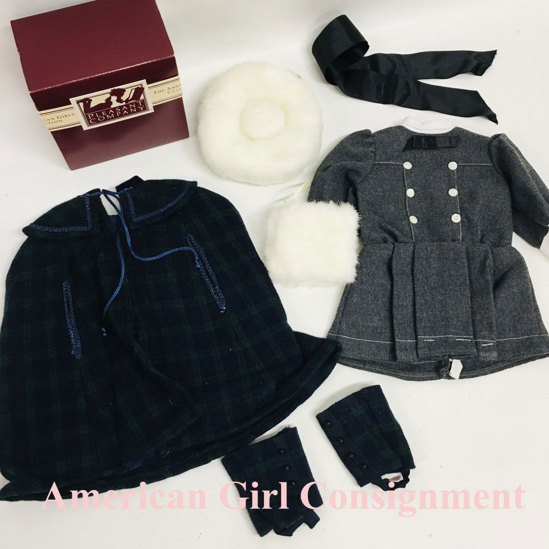 American Girl Doll Samantha School Dress and Cape (1 of 6)