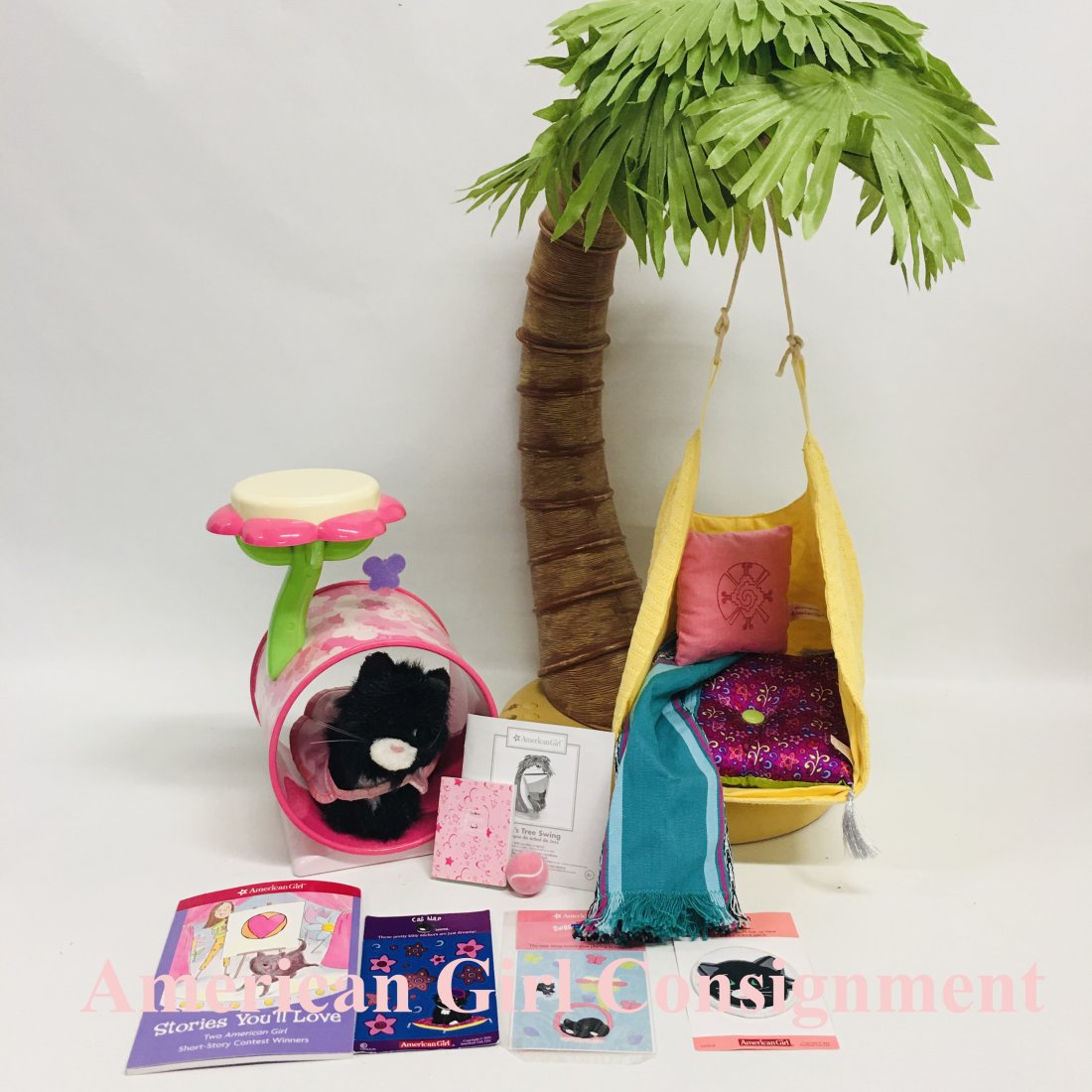 American Girl Doll Jess Tree Swing and Pet Tower: American Girl Doll Jess Tree Swing and Pet Licorice, pet play Tower and more