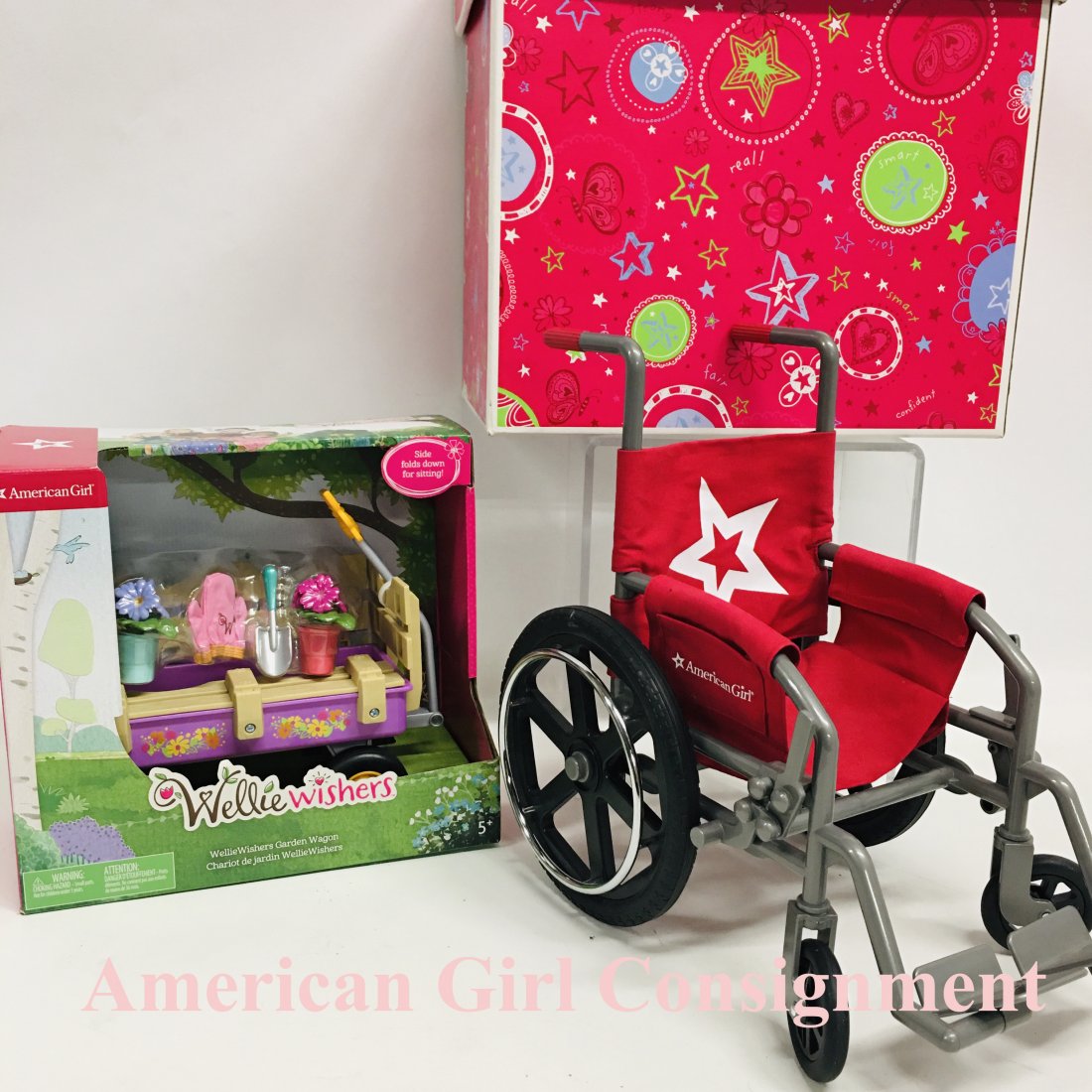 American Girl WellieWishers Garden Wagon and Wheelchair (1 of 2)