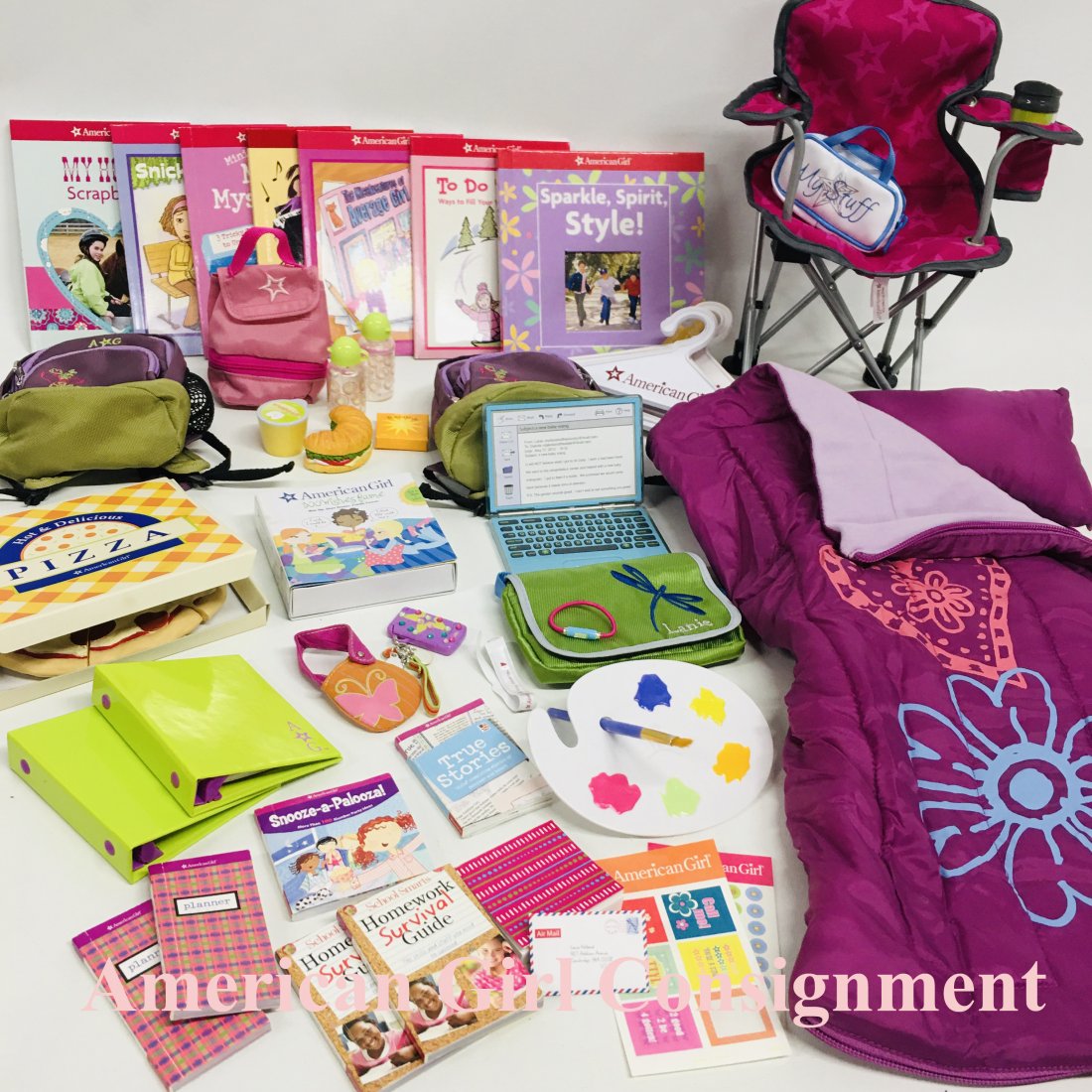 American Girl Doll Camping Gear and Sleeping Bag (1 of 4)