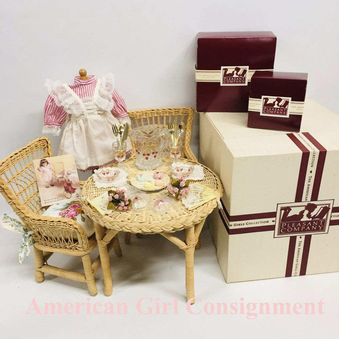 Pleasant Company Samantha Wicker Set Lemonade Treats (1 of 14)