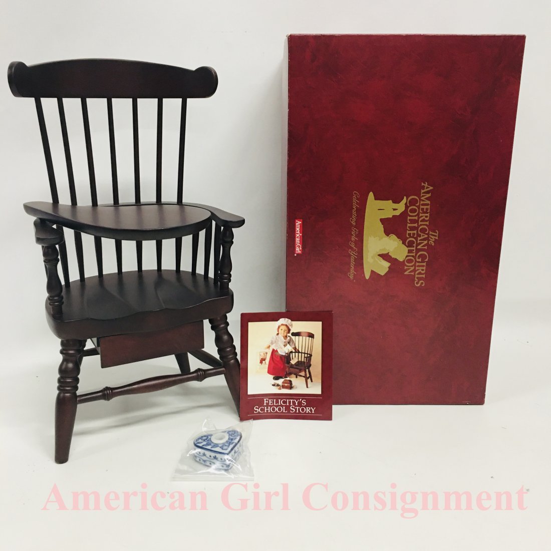 American Girl Doll Felicity Windsor Writing Chair w Box (1 of 4)