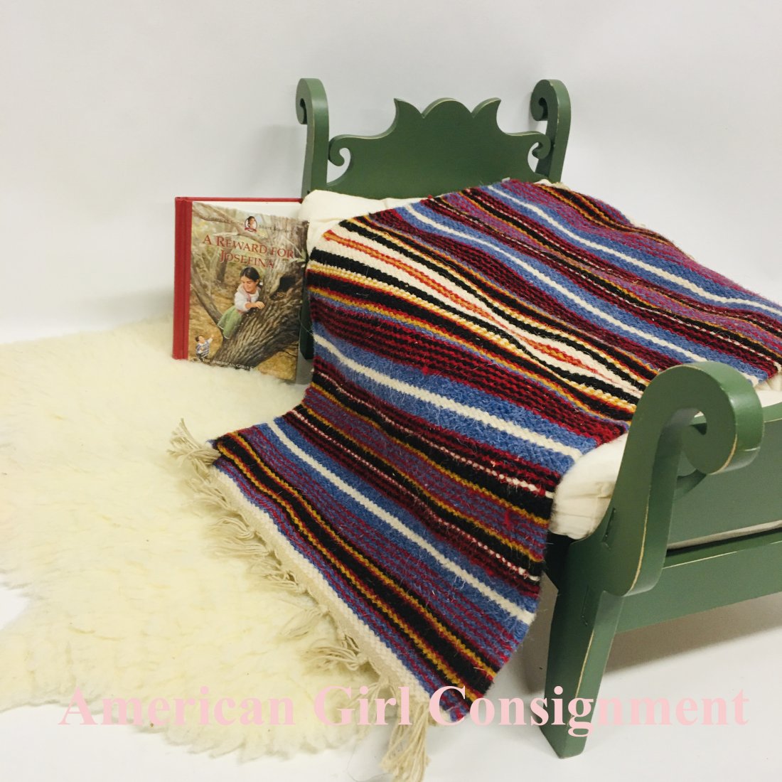 American Girl Doll Josefina Sleigh Bed and Bedding (1 of 5)