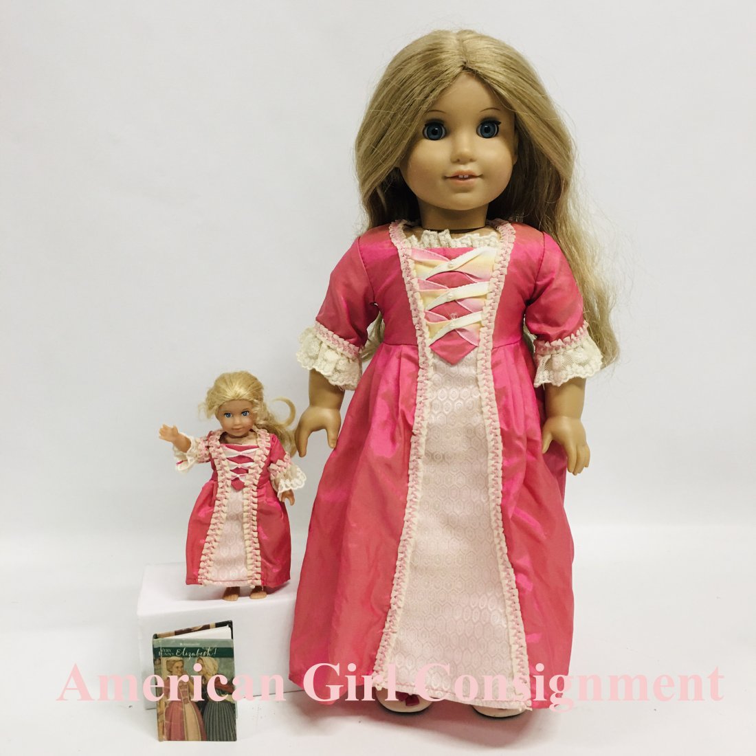 American Girl Doll Elizabeth Cole With Mini Doll Book