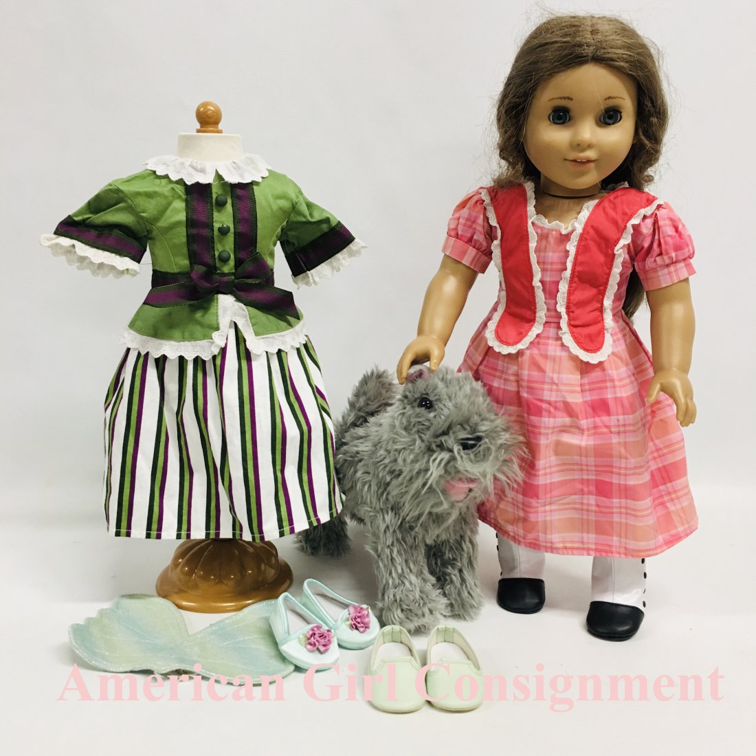 American Girl Doll Marie Grace, Party Outfit and Dog: American Girl Doll Marie Grace, with her Party Outfit and Argos the Dog ------------------ please review all pictures carefully because they are part of the description and show condition issues if an