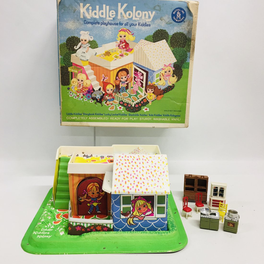 Vintage 1967 Mattel Liddle Kiddles Collector's Case With 9