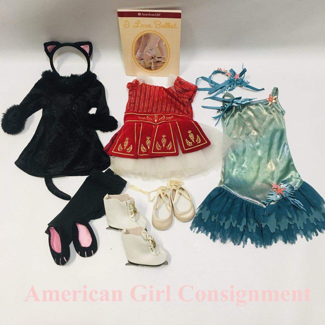 American Girl Doll Costumes Ballet, Cat and Mermaid (1 of 4)
