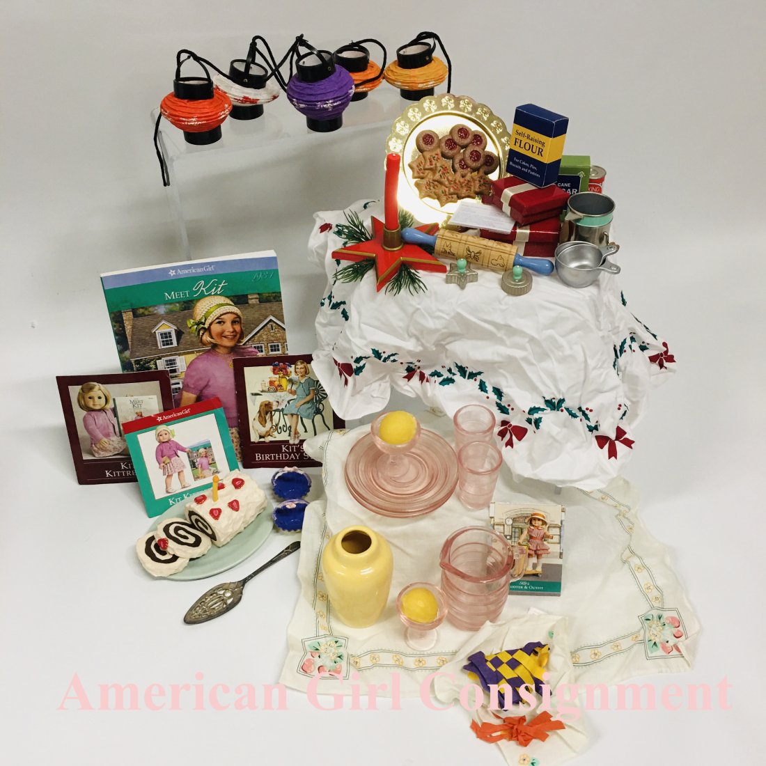 American Girl Doll Kit Party Treats, Glassware, Linens (1 of 6)