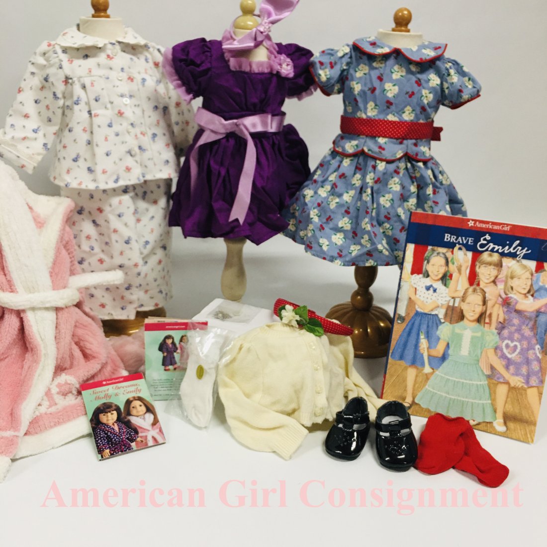 American Girl Doll Emily Collection, Dresses and Book (1 of 7)