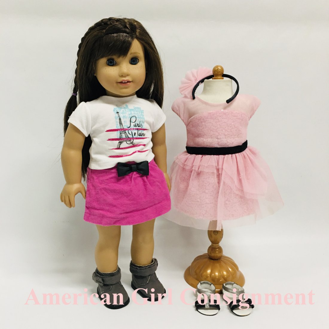 American Girl Doll Grace and Opening Night Outfit: American Girl Doll Grace and Opening Night Outfit ------------------ please review all pictures carefully because they are part of the description and show condition issues if any