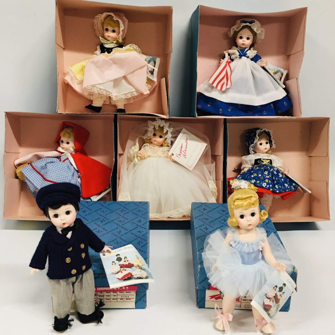 Madame Alexander Dolls Ballerina, Red Riding Hood,Gretel, Bride, Betsy Ross: Madame Alexander Dolls Ballerina, Red Riding Hood,Gretel, Bride, Betsy Ross, Bo Peep and Laurie from Little Women ------------------ please review all pictures carefully because they are part of the d
