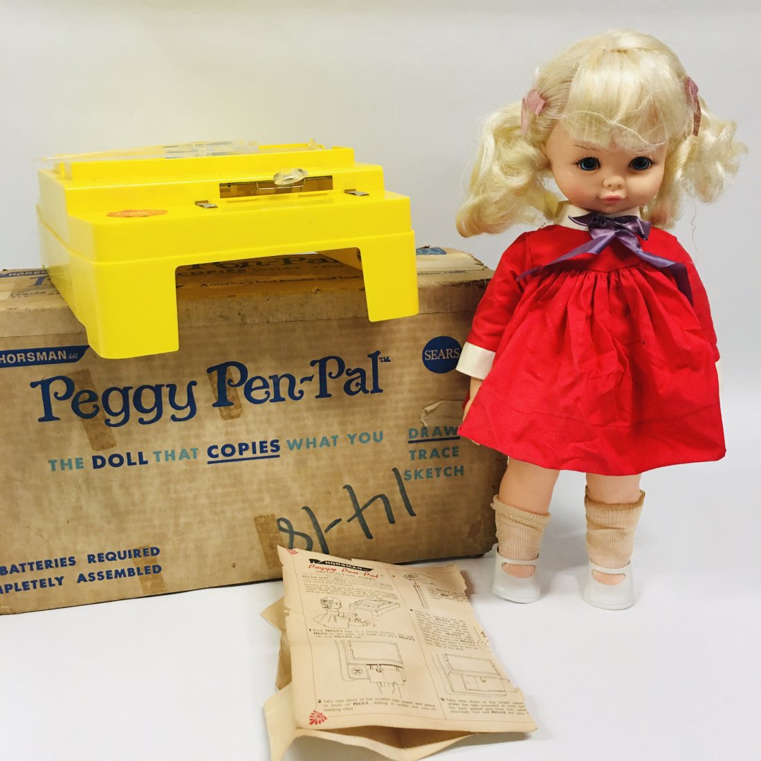 Horsman Doll Peggy Pen-Pal: Horsman Doll Peggy Pen-Pal ------------------ please review all pictures carefully because they are part of the description and show condition issues if any