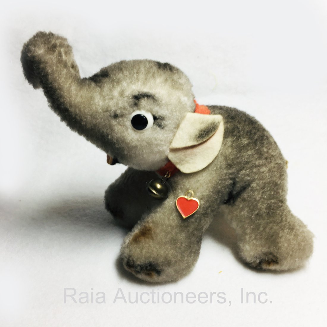 Vintage Austria Berg Elephant Plush with Heart Tag (1 of 5)