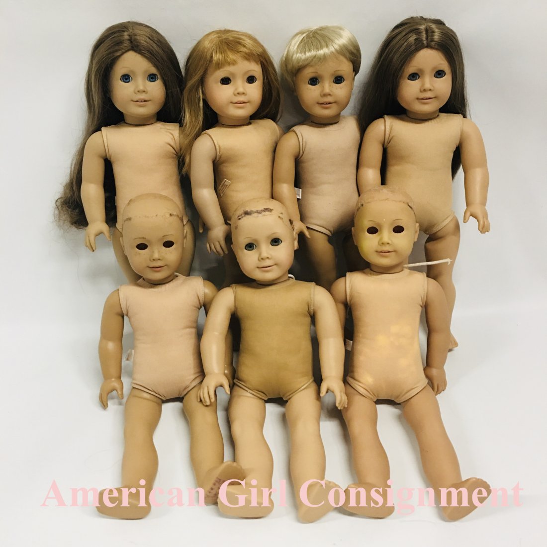 Group of Seven TLC American Girl Dolls (1 of 11)