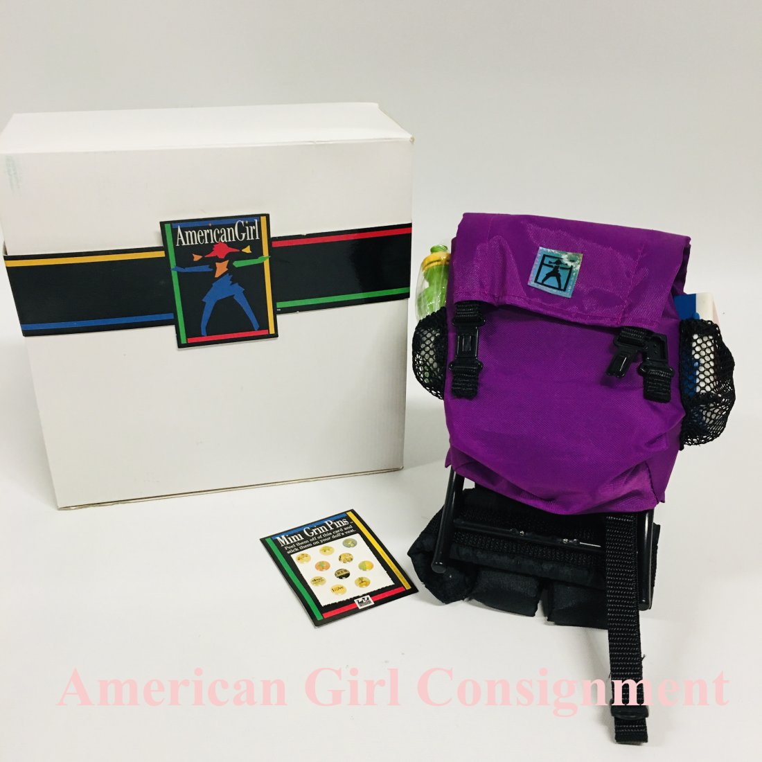 American Girl Doll Backpack with First Aid Kit with Box: American Girl Doll Backpack with First Aid Kit with Box ------------------ please review all pictures carefully because they are part of the description and show condition issues if any