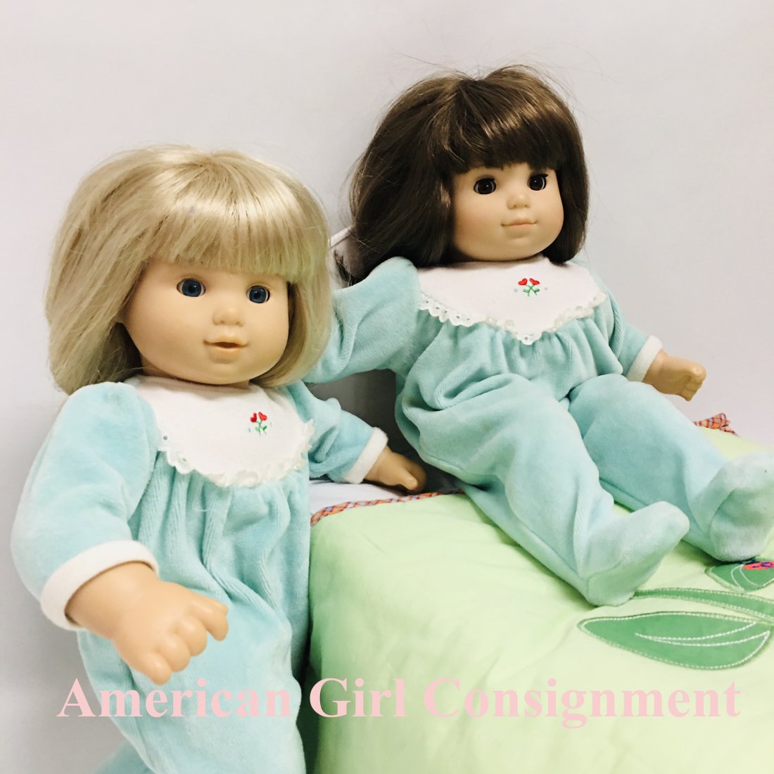 American Girl Bitty Twin Girl Dolls with White Trundle Bed (1 of 11)