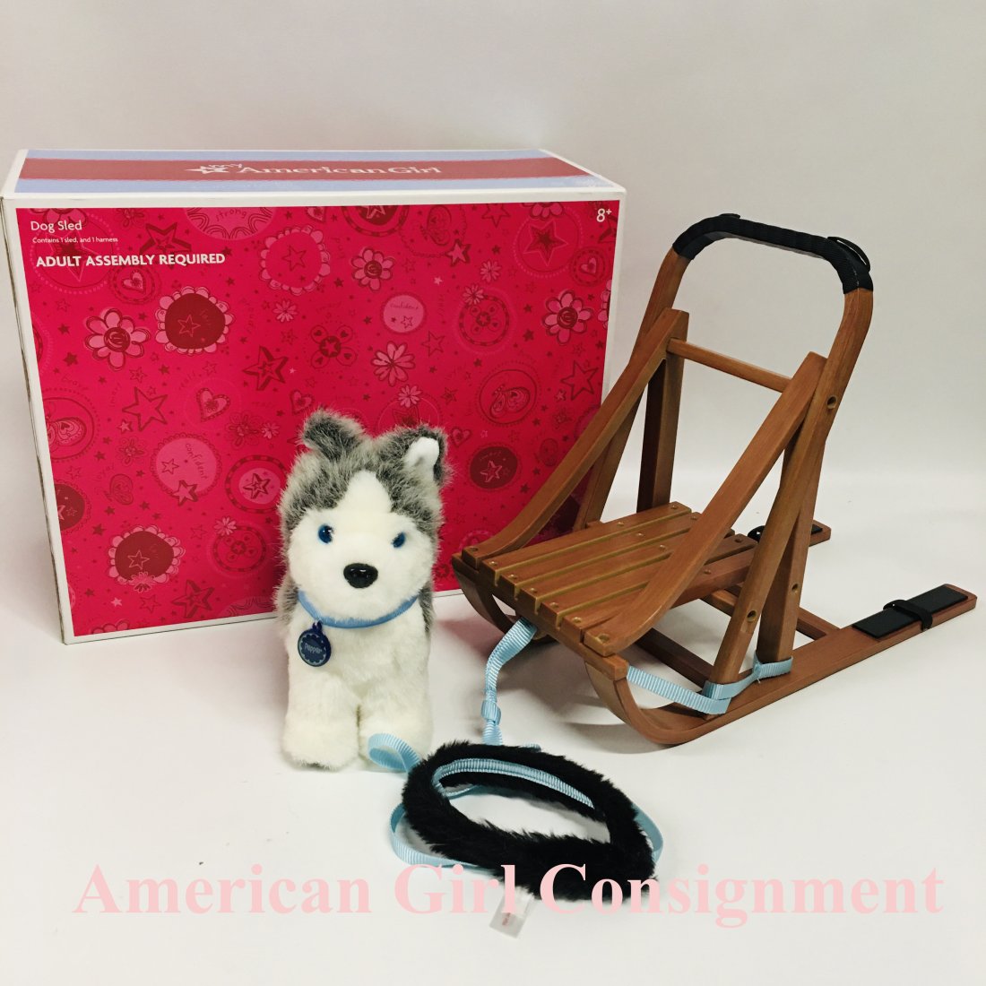 American Girl Doll Sled and Pepper the Husky (1 of 4)